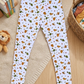 YAKSHI 220 GSM Kids Legging | Milky White Animals Printed Soft Cotton Stretch Pants for Girls | Comfortable Everyday Wear