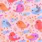 YAKSHI Girls Cotton Legging 220 GSM | Cute Birds Print, Light Pink Soft | Stretchy Everyday Wear Pants