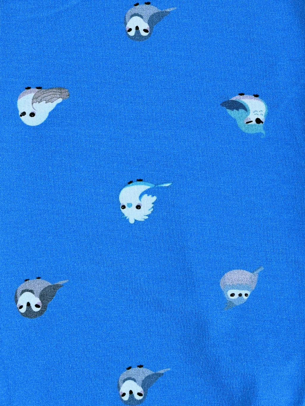 YAKSHI Premium Kids Legging | Azure Blue Birds Print, Soft 220 GSM Cotton Comfortable Stretch Wear for Girls