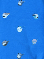 YAKSHI Premium Kids Legging | Azure Blue Birds Print, Soft 220 GSM Cotton Comfortable Stretch Wear for Girls