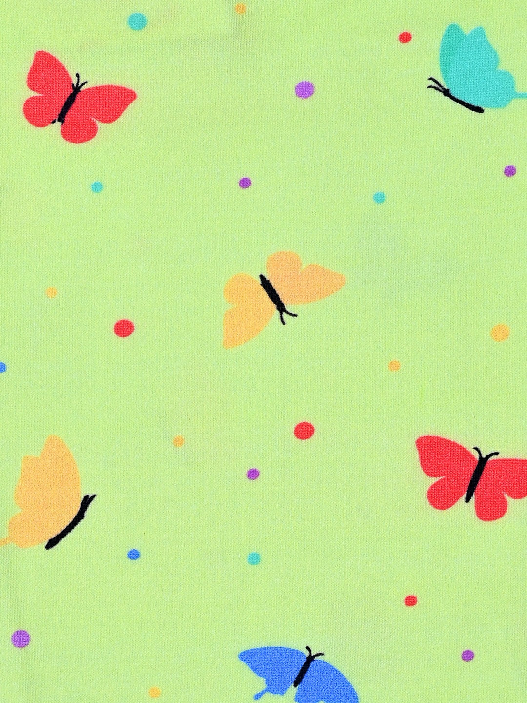 YAKSHI Volt Green Butterflies Printed Kids Legging | Premium 220 GSM Pure Cotton Stretchable Bottom Wear for Girls