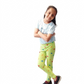 YAKSHI Volt Green Butterflies Printed Kids Legging | Premium 220 GSM Pure Cotton Stretchable Bottom Wear for Girls
