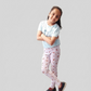 YAKSHI 220 GSM Pure Cotton Kids Legging | Off White Cherries Printed Soft | Stretchy Pants for Girls | Comfortable