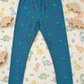 YAKSHI Girls Pure Cotton Legging 220 GSM | Cute Dinosaur Print, Persian Blue Soft | Stretchy Pants