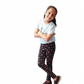 YAKSHI Girls Pure Cotton Legging 220 GSM | Cute Fox Print, Black Soft | Stretchy Pants