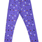 YAKSHI Premium Kids Legging | Lavender Halloween Print, Soft 220 GSM Pure Cotton Comfortable Stretch Wear for Girls