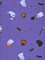 YAKSHI Premium Kids Legging | Lavender Halloween Print, Soft 220 GSM Pure Cotton Comfortable Stretch Wear for Girls