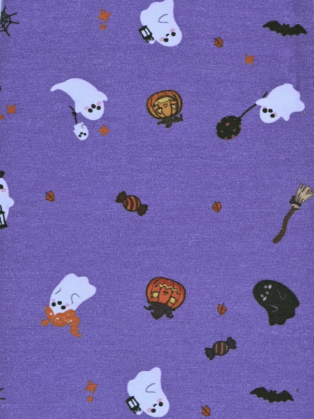 YAKSHI Premium Kids Legging | Lavender Halloween Print, Soft 220 GSM Pure Cotton Comfortable Stretch Wear for Girls