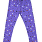 YAKSHI Premium Kids Legging | Lavender Halloween Print, Soft 220 GSM Pure Cotton Comfortable Stretch Wear for Girls