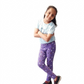 YAKSHI Premium Kids Legging | Lavender Halloween Print, Soft 220 GSM Pure Cotton Comfortable Stretch Wear for Girls