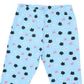 YAKSHI Heavy 220 GSM Pure Cotton Kids Legging | Sky Blue Kitten Print Soft | Durable Stretch Pants for Girls | Long-Lasting Comfort