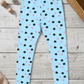 YAKSHI Heavy 220 GSM Pure Cotton Kids Legging | Sky Blue Kitten Print Soft | Durable Stretch Pants for Girls | Long-Lasting Comfort