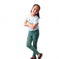 YAKSHI Teal Green Mermaid Print Kids Legging | Heavy 220 GSM Pure Cotton Durable | Stretchable Bottom Wear for Girls