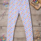 YAKSHI Heavy 220 GSM Pure Cotton Kids Legging | Multi-Color Rabbit Printed Stretch Pants for Girls | Regular Everyday Use