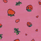 YAKSHI Premium Kids Legging | Mauve Pink Strawberries Print Heavy 220 GSM Pure Cotton Comfortable | Long-Use Wear