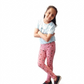 YAKSHI Premium Kids Legging | Mauve Pink Strawberries Print Heavy 220 GSM Pure Cotton Comfortable | Long-Use Wear
