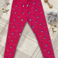 YAKSHI Pink Unicorn Print Kids Legging | Heavy 220 GSM Pure Cotton Long-Lasting | Stretchable Bottom Wear for Girls